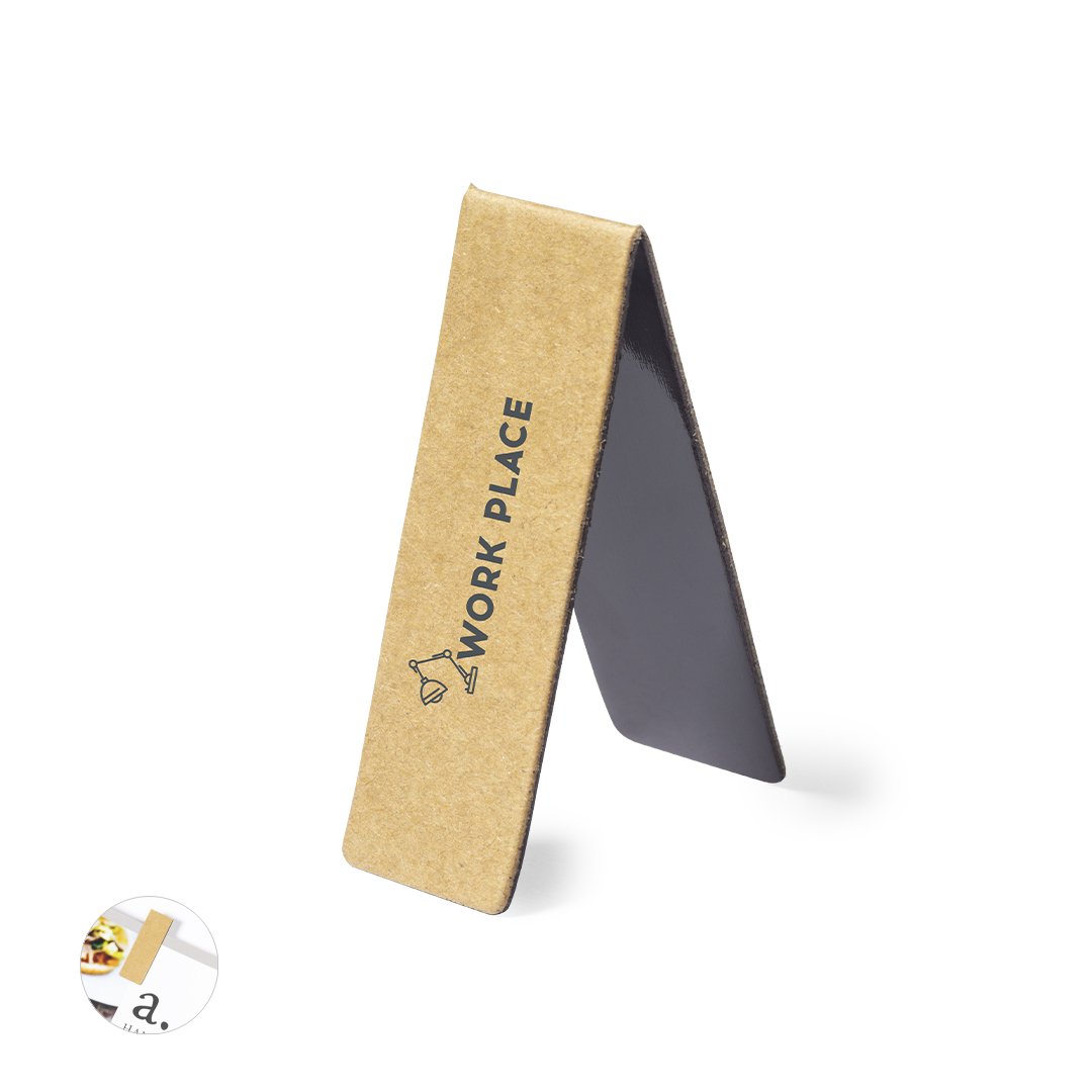Marcapáginas personalizado Jofry magnético de cartón reciclado - Oficina - Regalo Promocional Personalizado