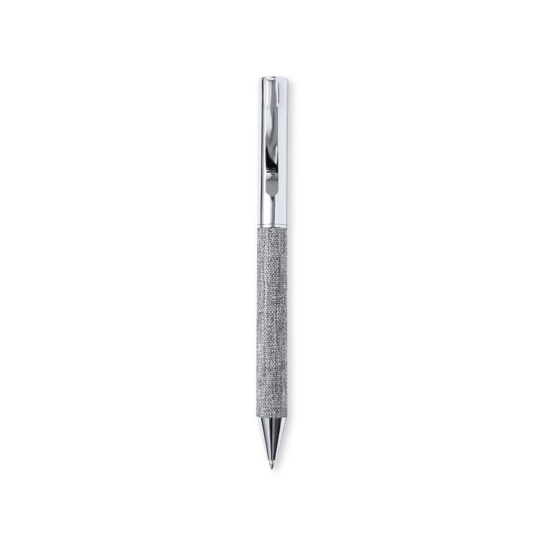 Bolígrafo personalizado Higolf de metal cromado con RPET y estuche kraft - Oficina - Regalo Promocional Personalizado - vista alternativa