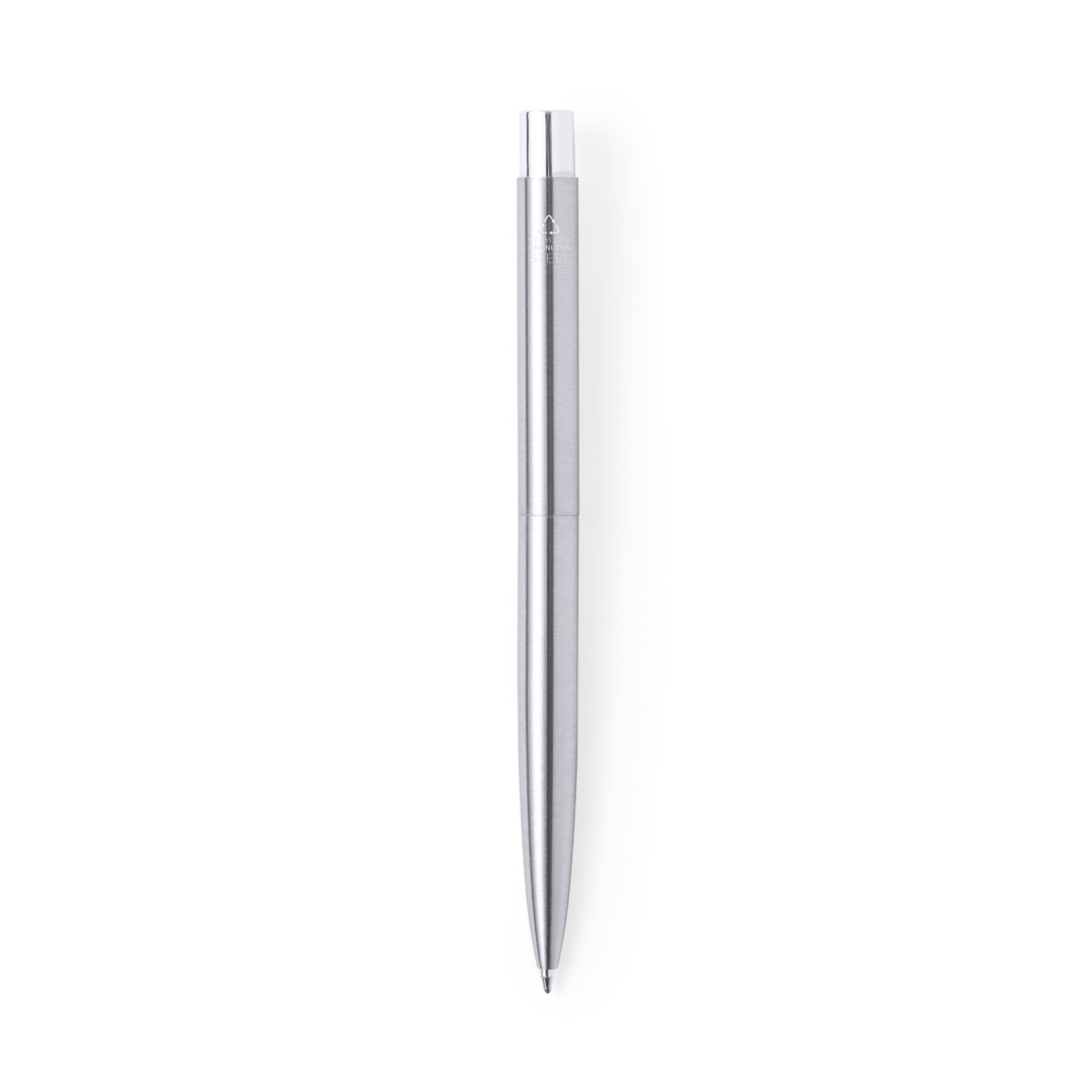 Bolígrafo personalizado Wutax de acero inoxidable reciclado - Oficina - Regalo Promocional Personalizado - imagen 4