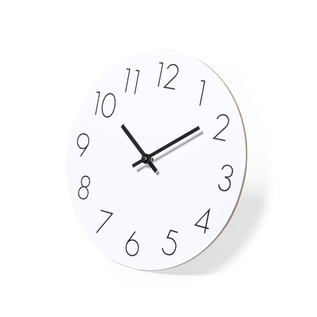 Reloj de pared personalizado Kajim de madera MDF con dial blanco - Tecnología - Regalo Promocional Personalizado - vista alternativa
