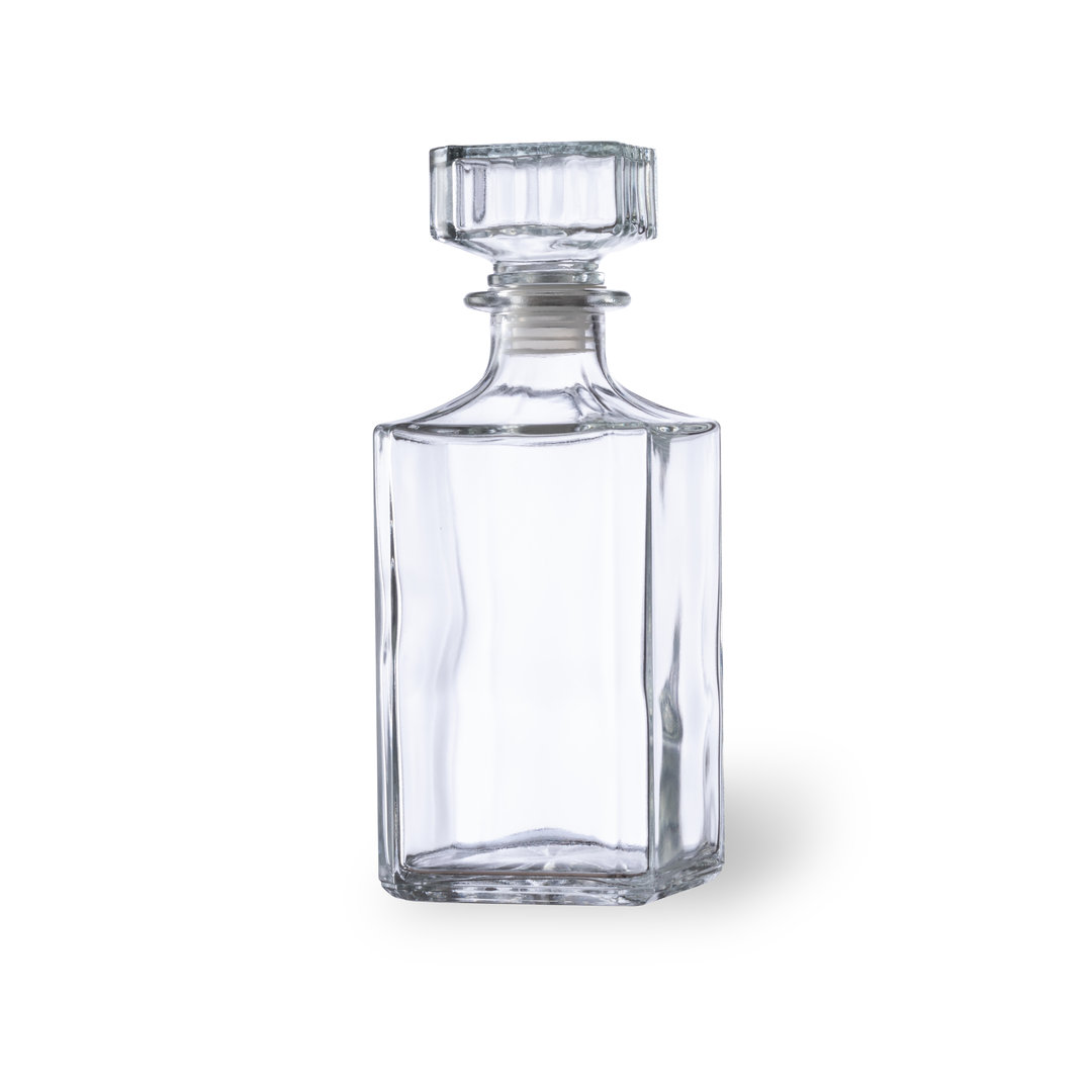 Set de whisky personalizado Rockwel de cristal con 4 vasos y decantador