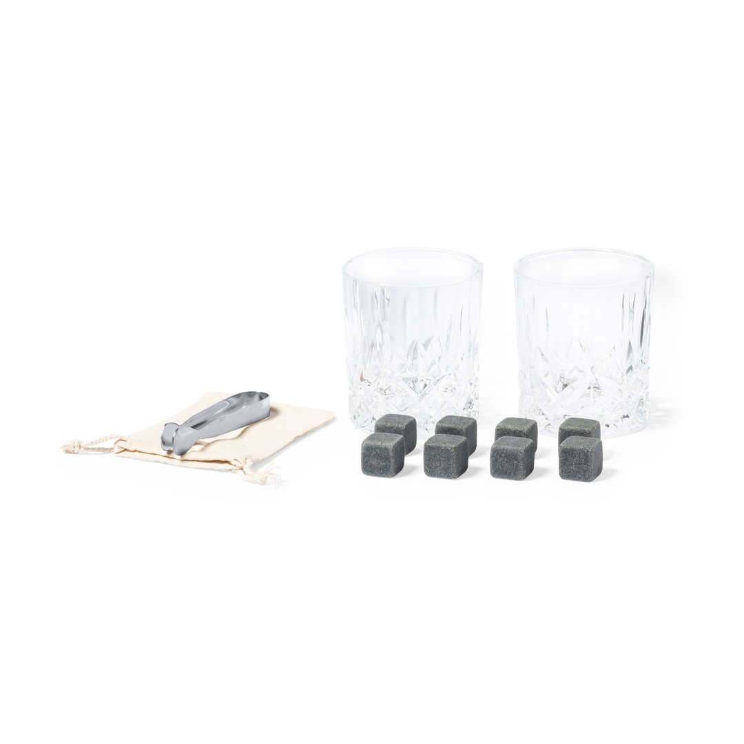 Set de whisky personalizado Steger de bambú con cubitos de piedra natural - Packs de regalo personalizado - Regalo Promocional Personalizado - vista alternativa