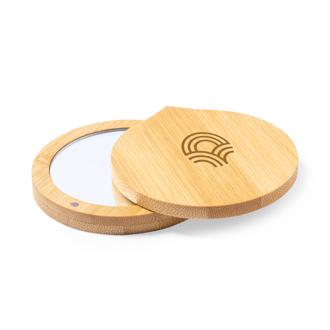 Espejo personalizado Susil 1X de bambú con cierre magnético - Hogar - Regalo Promocional Personalizado - imagen 4