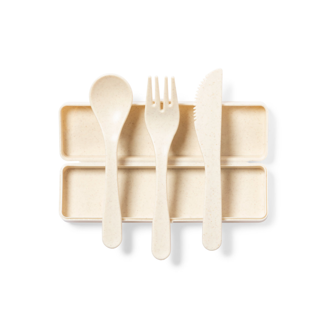 Set cubiedos personalizado Dranel de PP certificado Food Grade - Packs de regalo personalizado - Regalo Promocional Personalizado - vista alternativa