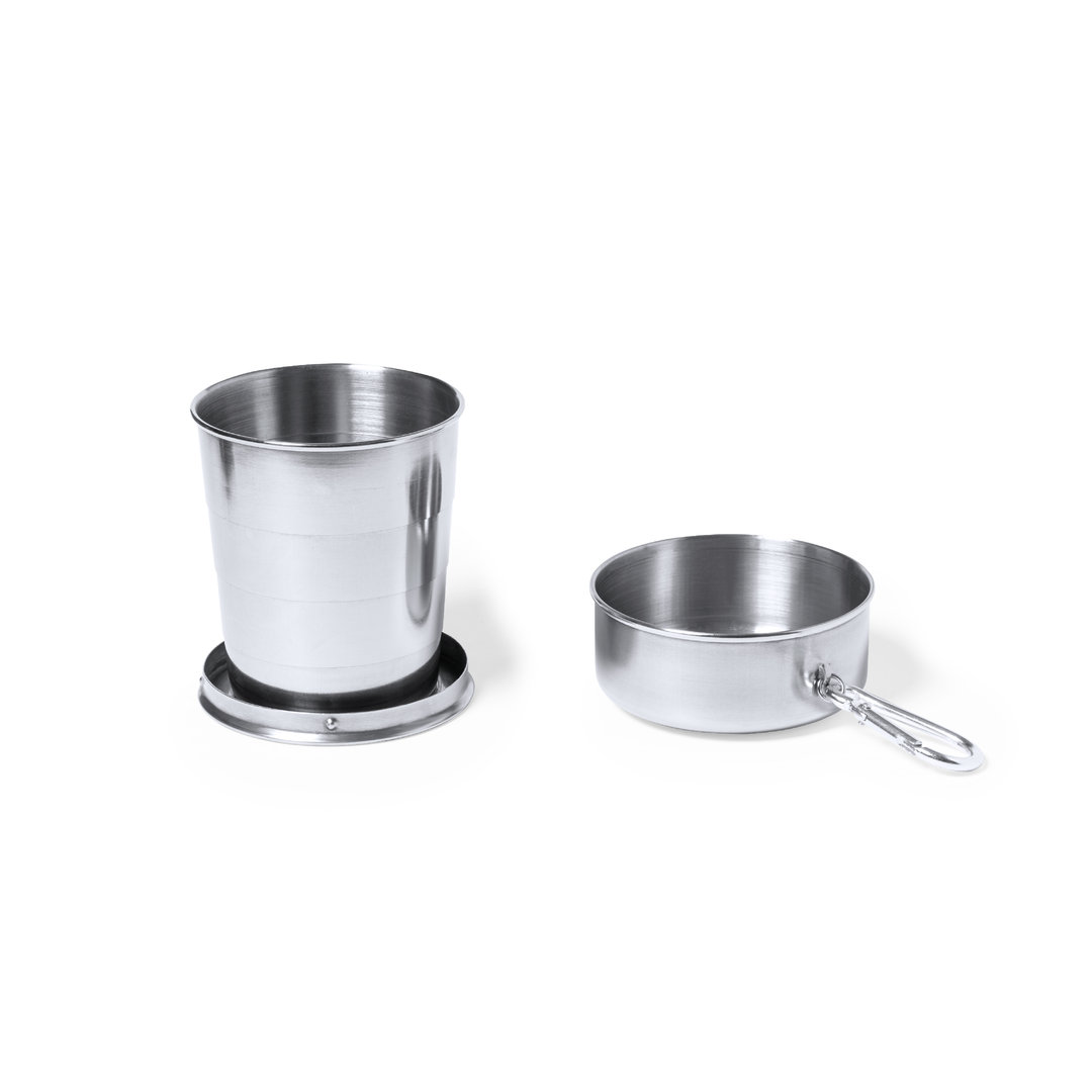 Vaso plegable personalizado Daibak de acero inox de 220ml - Tazas y vasos personalizados - Regalo Promocional Personalizado - imagen 3