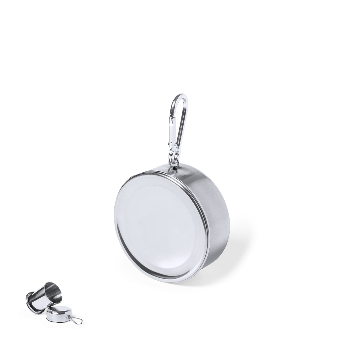 Vaso plegable personalizado Daibak de acero inox de 220ml - Tazas y vasos personalizados - Regalo Promocional Personalizado