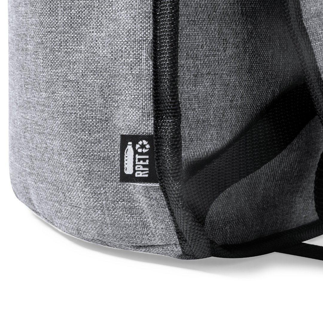 Mochila nevera personalizada Yamir de RPET 600D con acabado gris - Verano - Regalo Promocional Personalizado - imagen 4