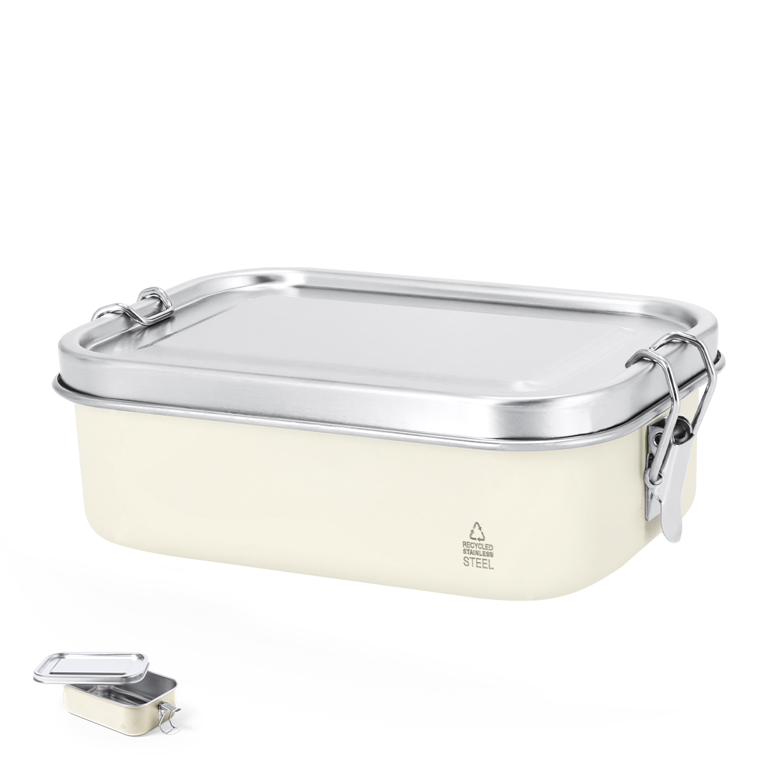 Fiambrera personalizada Shonka de acero inox reciclado de 750ml - Viaje - Regalo Promocional Personalizado