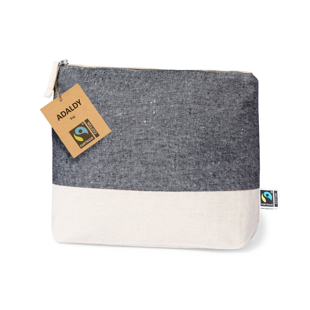 Neceser personalizado Adaldy Fairtrade de algodón 100% comercio justo