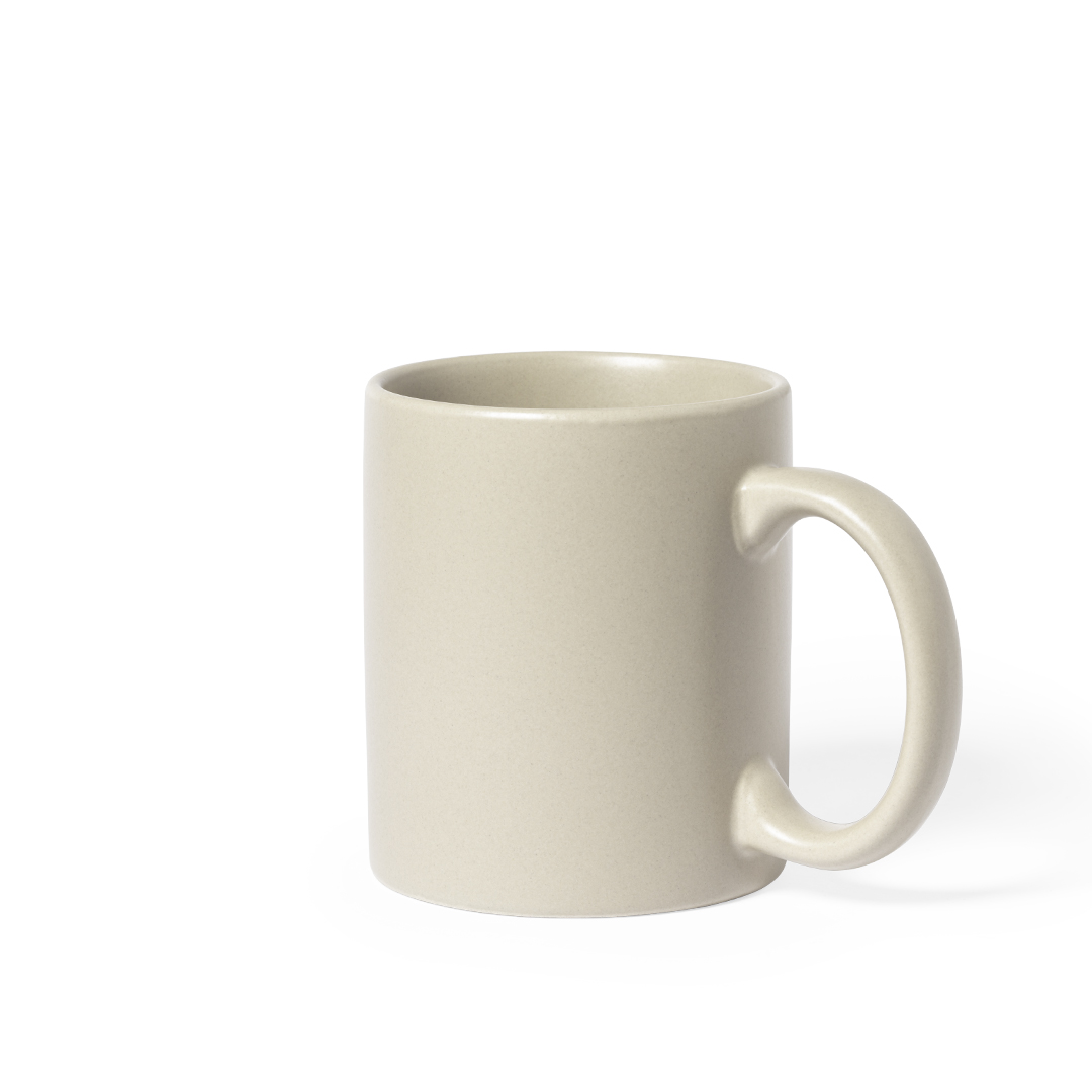 Taza de cerámica personalizada Malik de 370ml con acabado mate natural - Tazas y vasos personalizados - Regalo Promocional Personalizado