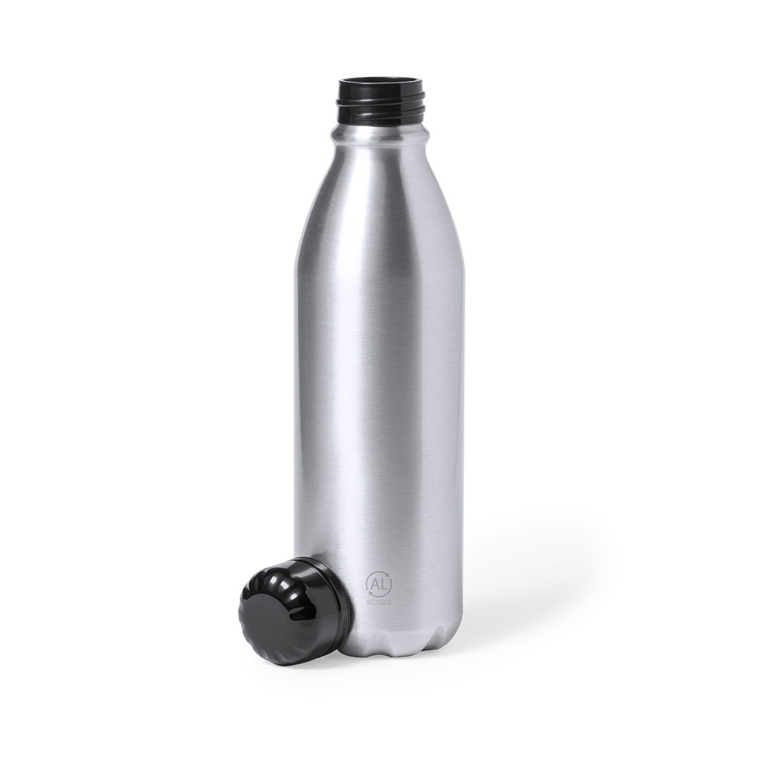 Bidón Kristum 750ml aluminio reciclado mate negro