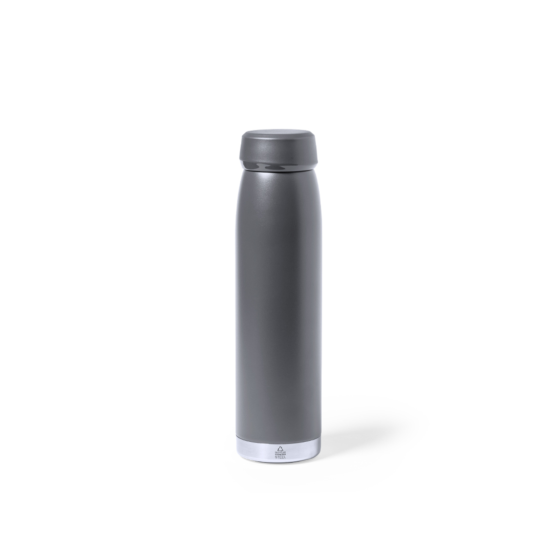 Bidón personalizada Térmico Nimay de 380ml en acero reciclado con acabado satinado - Termos personalizados - Regalo Promocional Personalizado