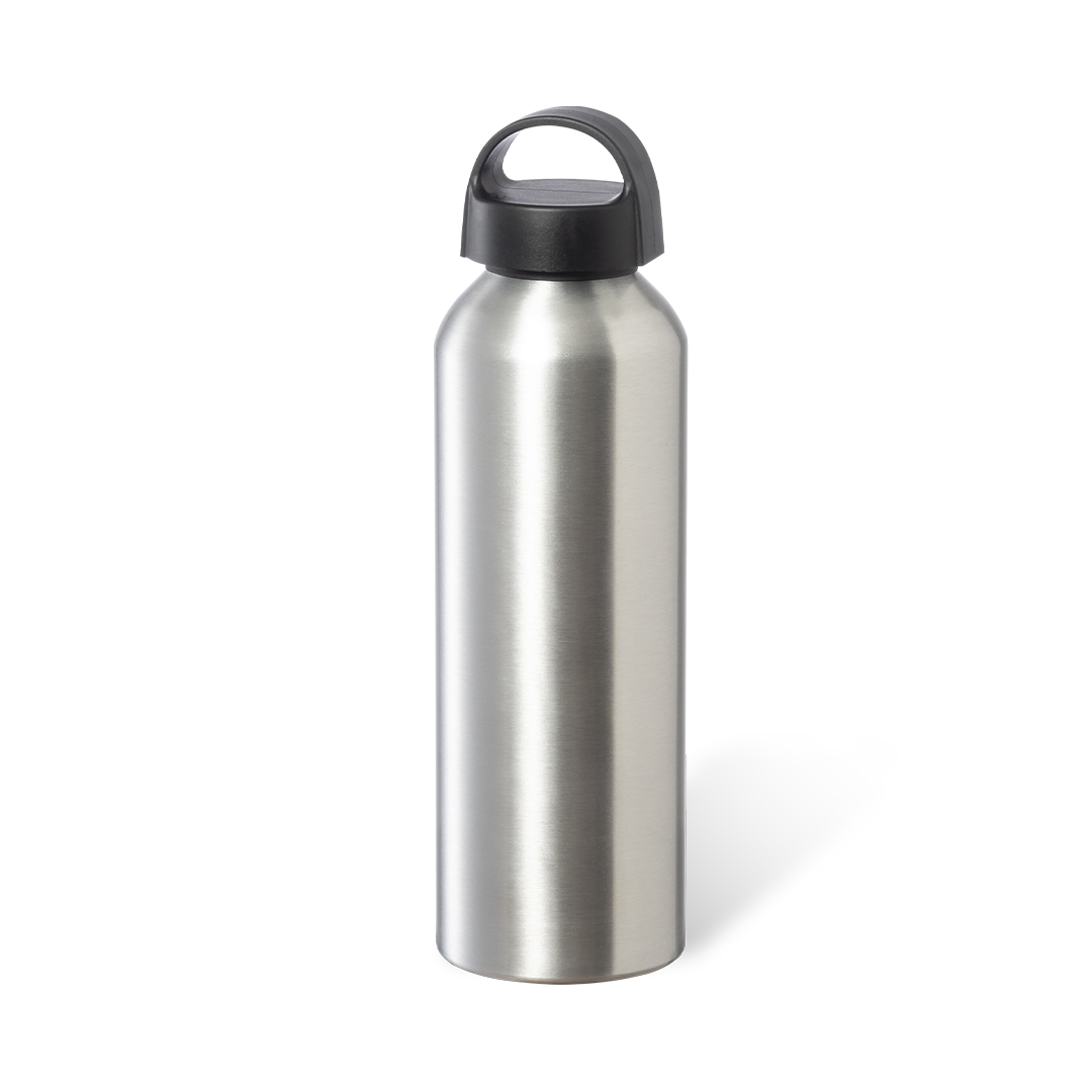 Bidón Carthy 800ml aluminio brillo asa integrada - Tazas y botellas - Regalo Promocional Personalizado