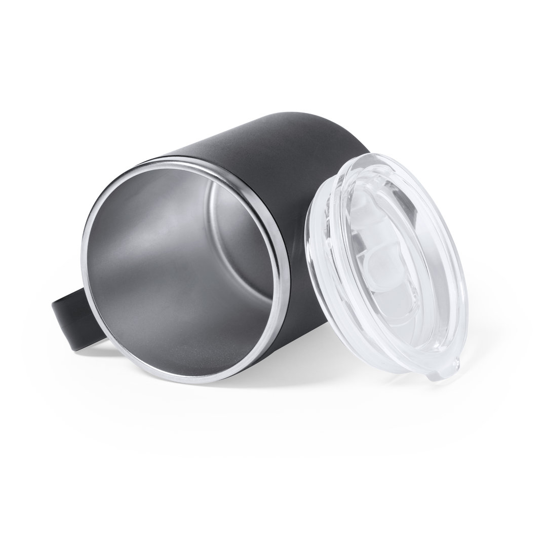 Taza térmica personalizada Tikam de acero inox con PP de 350ml