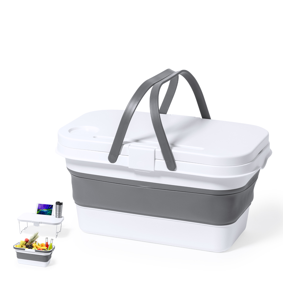 Cesta nevera picnic personalizada Briant plegable de PP con mesa convertible - Verano - Regalo Promocional Personalizado