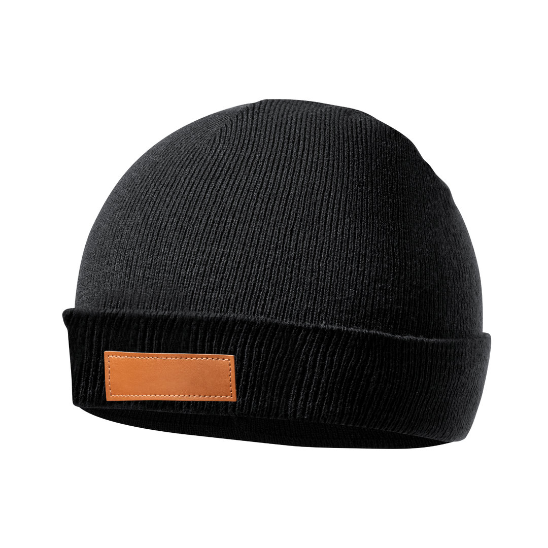 Set de gorro y guantes personalizado Prasan acrílicos con parche de polipiel - Tazas y botellas - Regalo Promocional Personalizado - vista alternativa
