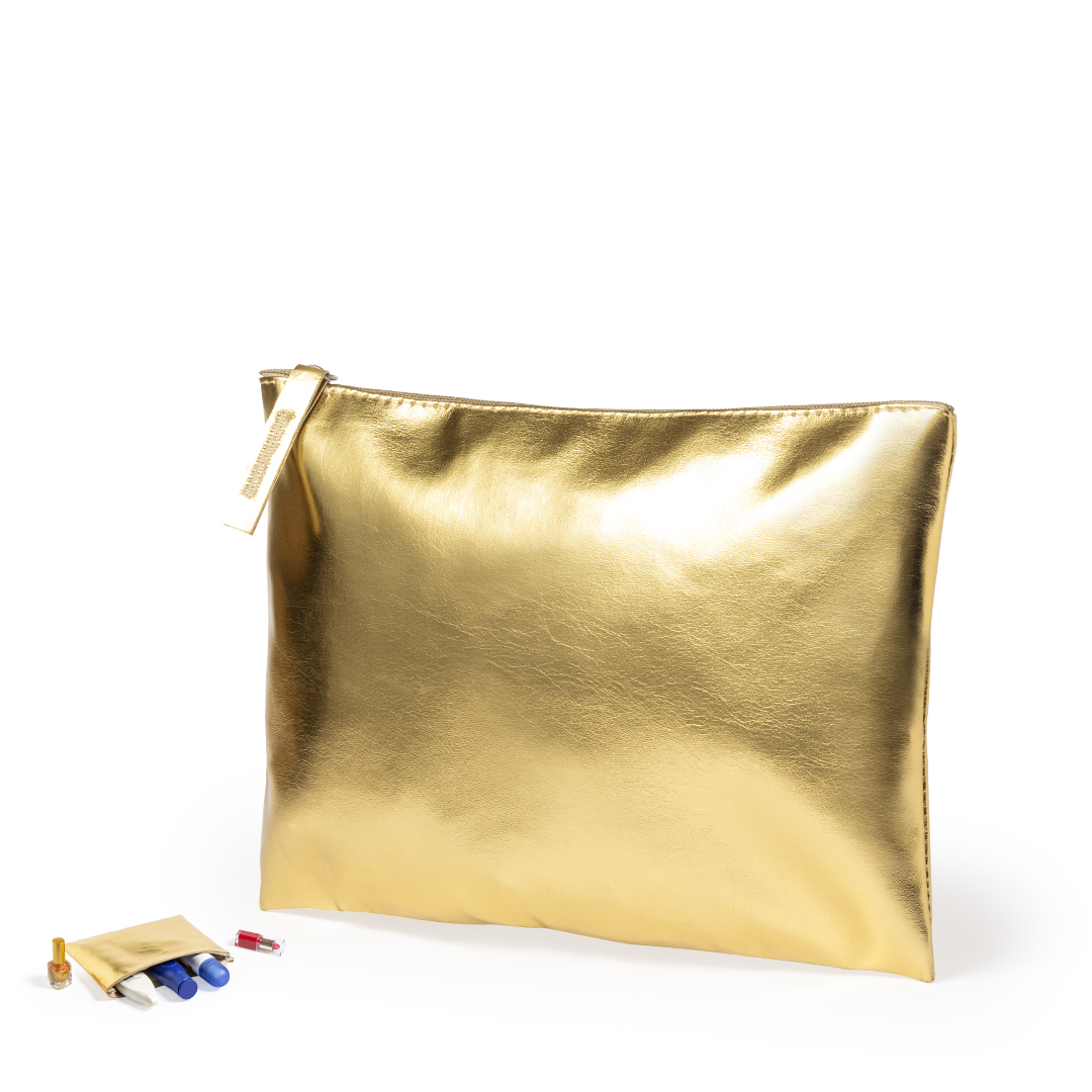 Neceser personalizado Darak de polipiel acabado metalizado elegante - Neceseres personalizados - Regalo Promocional Personalizado