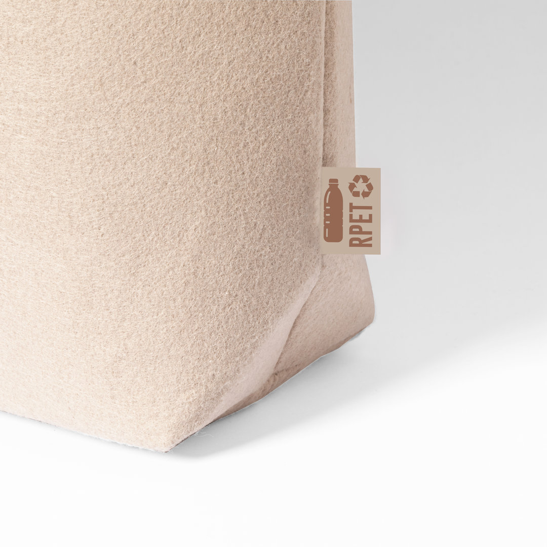 Bolsa personalizada Kompul de fieltro RPET con polipiel - Tote Bags personalizadas - Regalo Promocional Personalizado - imagen 3
