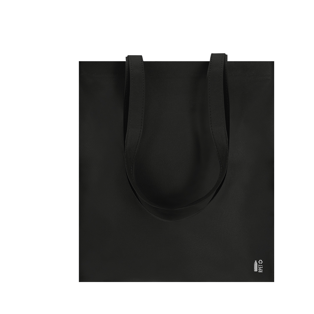 Bolsa personalizada Mariek de non-woven RPET con distintivo - Tote Bags personalizadas - Regalo Promocional Personalizado