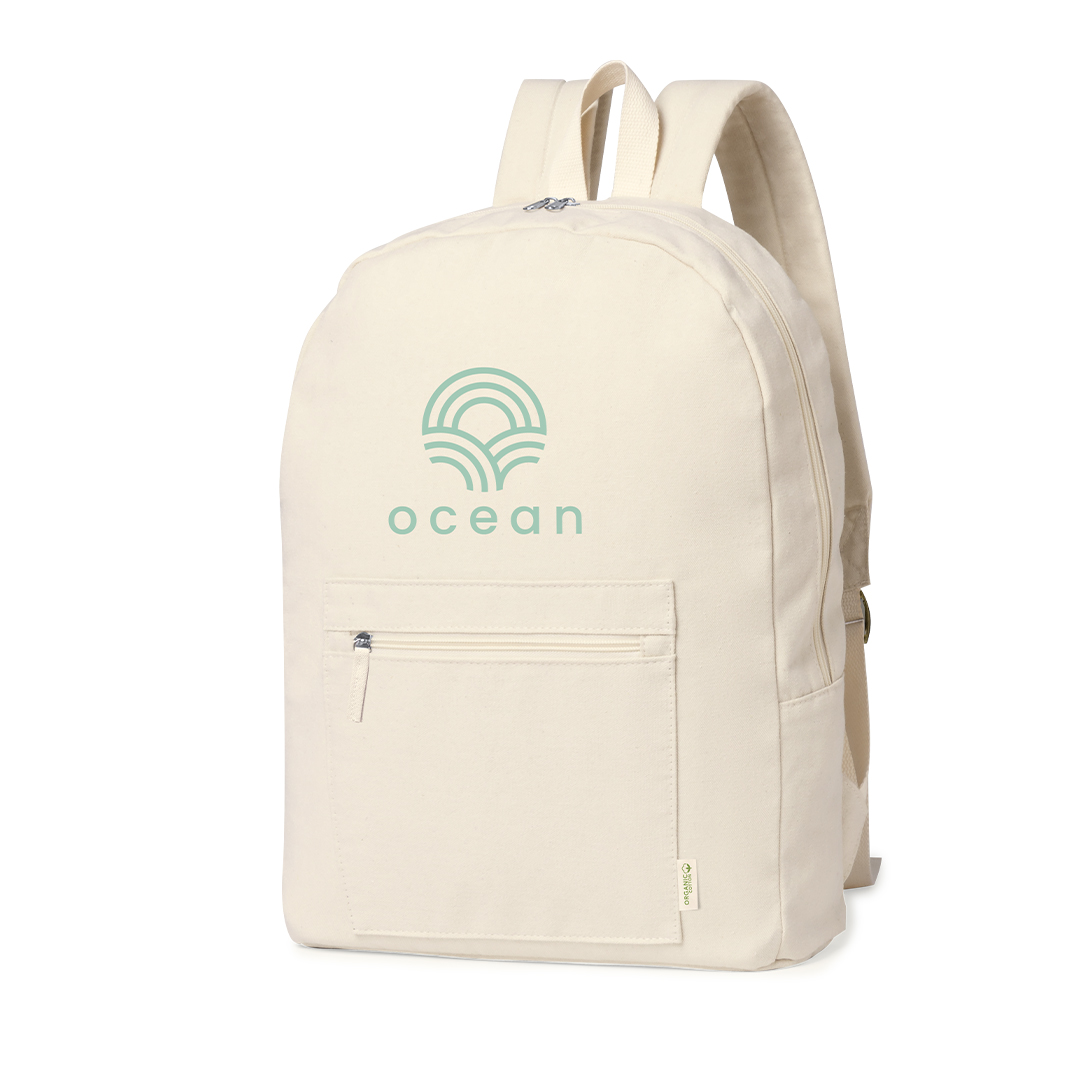 Mochila personalizada Saunders de algodón orgánico 100% natural - Mochilas personalizadas - Regalo Promocional Personalizado