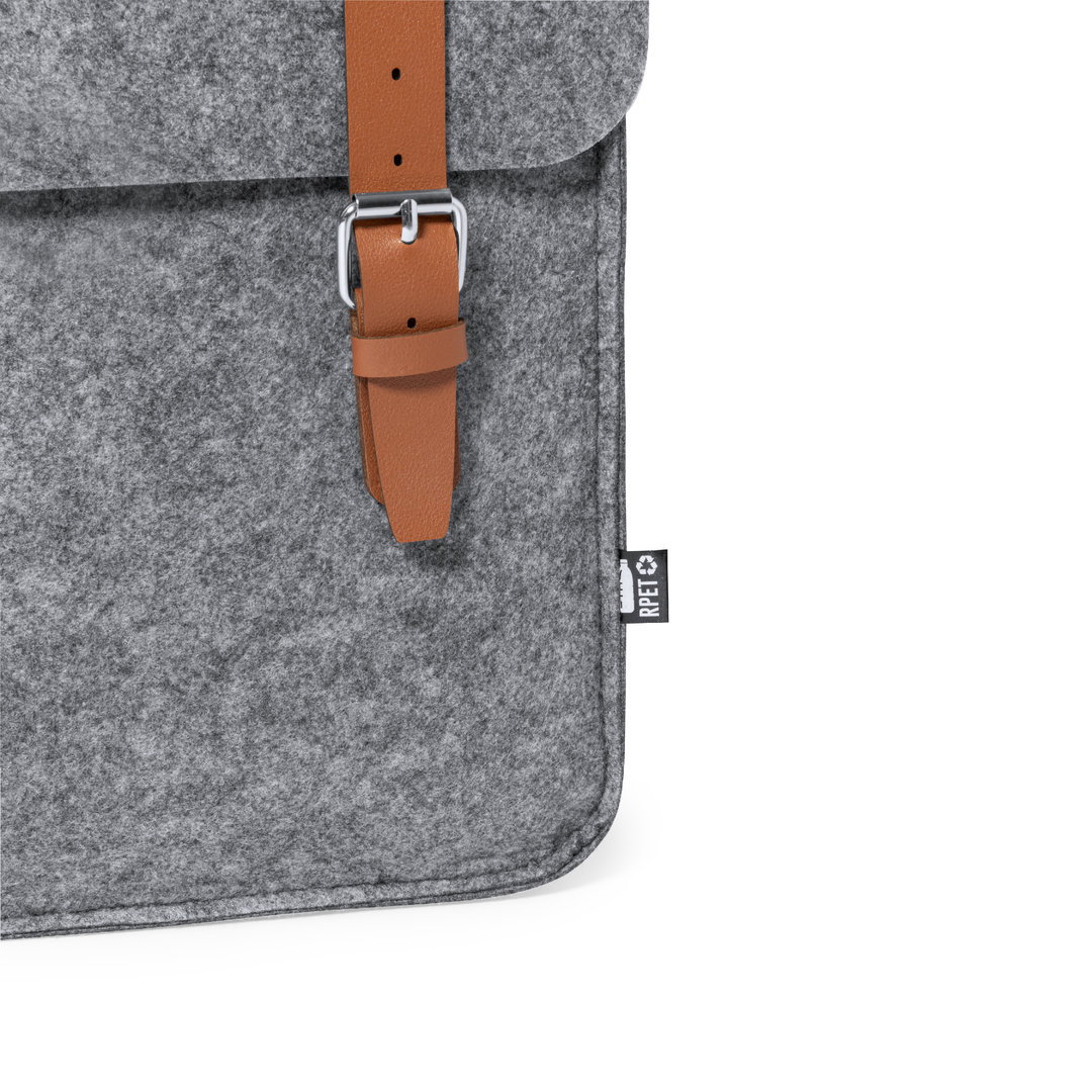 Mochila personalizada Zakian de fieltro RPET con hebilla metálica - Mochilas personalizadas - Regalo Promocional Personalizado - imagen 3
