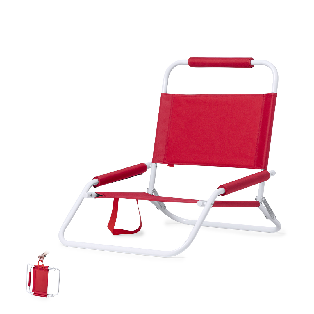 Silla plegable personalizada Coswel ligera con estructura metálica lacada - Verano - Regalo Promocional Personalizado