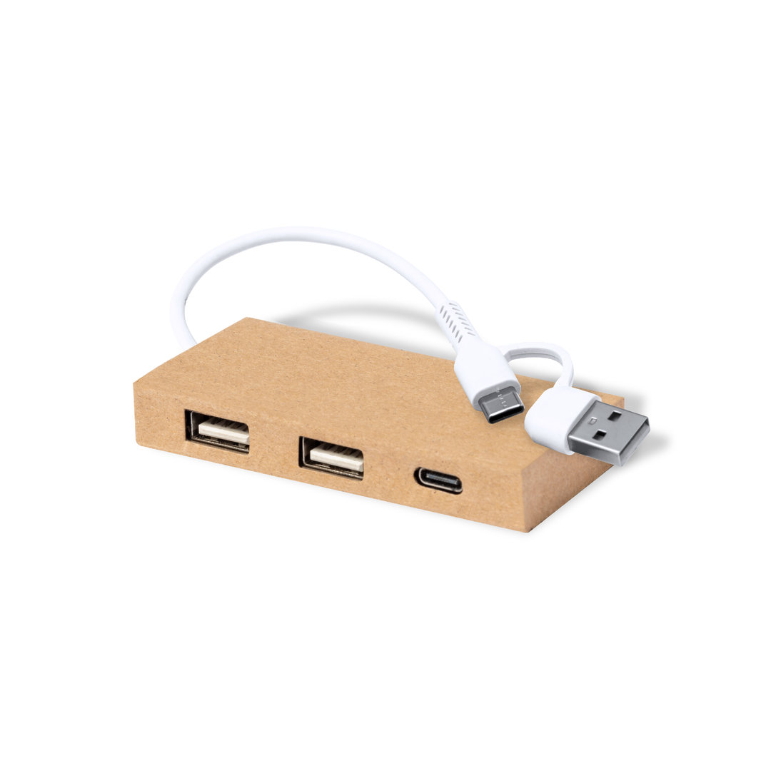 Puerto USB personalizado Hasgar de cartón reciclado - Tecnología - Regalo Promocional Personalizado - imagen 3