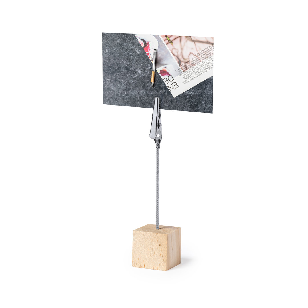 Clip personalizado Sanny de madera de pino con pinza metálica