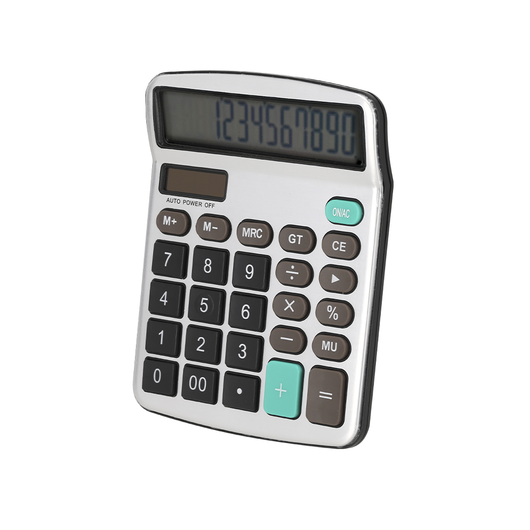Calculadora personalizada Tueris de aluminio y ABS dual 12 dígitos - Otros accesorios oficina - Regalo Promocional Personalizado