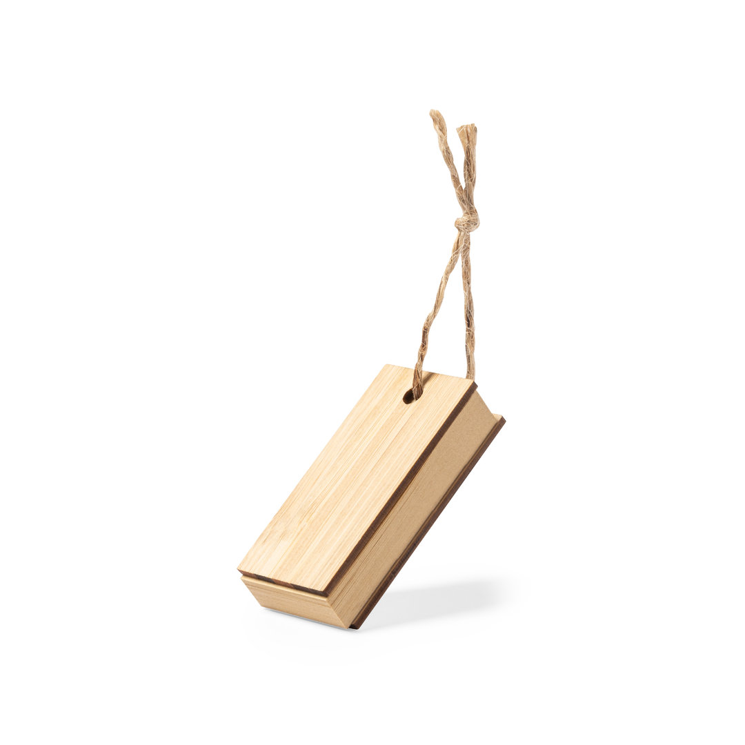 Portanotas personalizado Yiuta de bambú con cordón yute y tapas duras - Oficina - Regalo Promocional Personalizado - vista alternativa