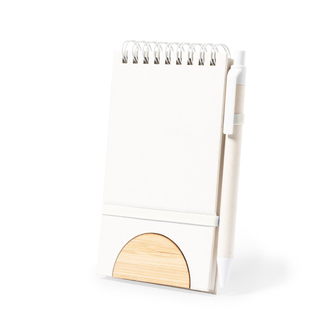 Libreta soporte personalizada Minnak de cartones de leche con bambú - Oficina - Regalo Promocional Personalizado - vista alternativa