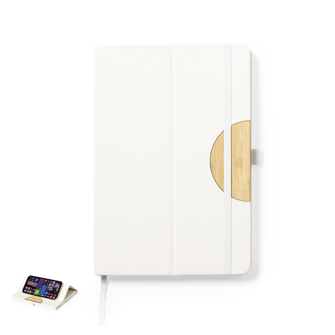Libreta soporte personalizada Torya de cartones de leche con bambú - Oficina - Regalo Promocional Personalizado