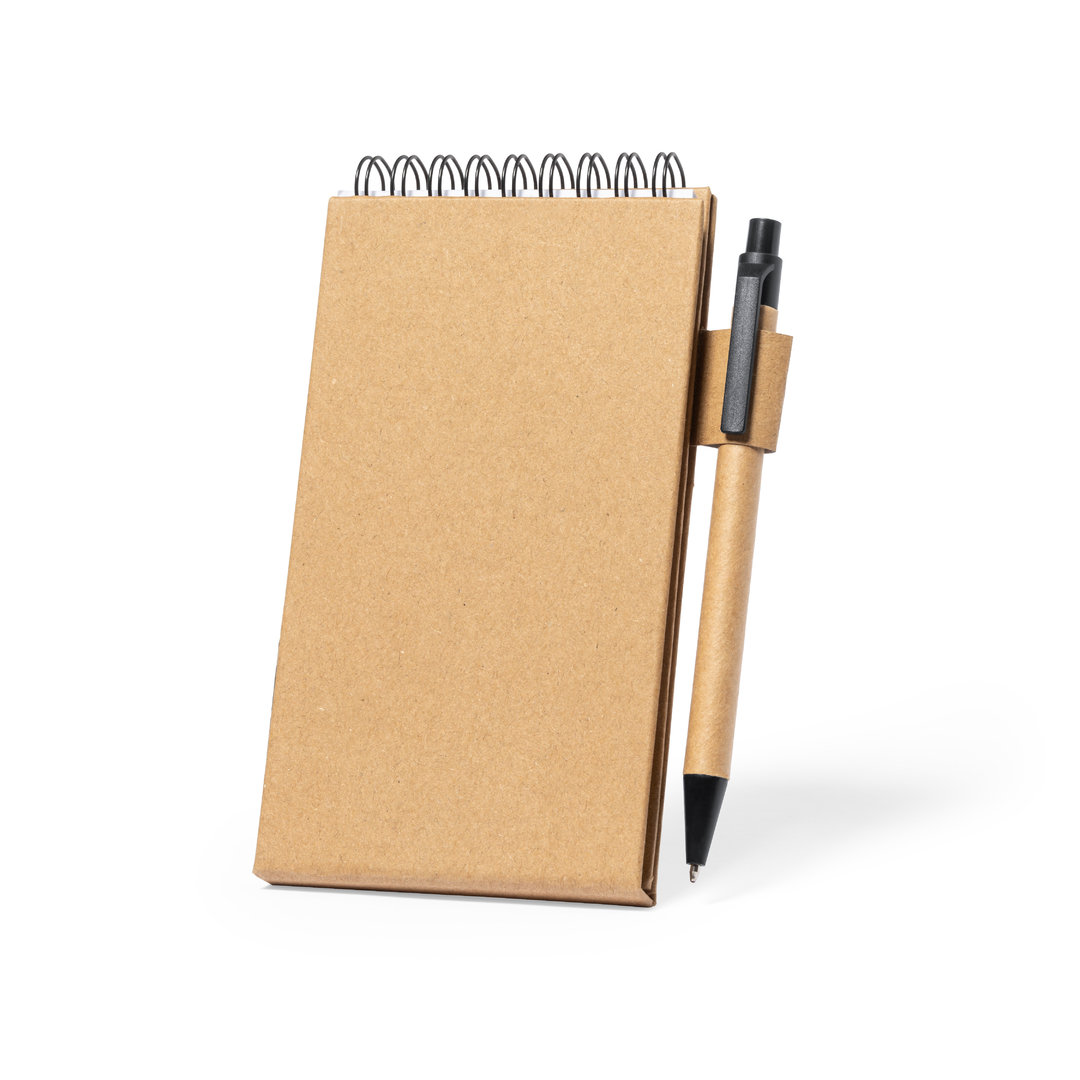 Bloc de notas personalizado con soporte Phesux de cartón reciclado con anillas - Tecnología - Regalo Promocional Personalizado - vista alternativa