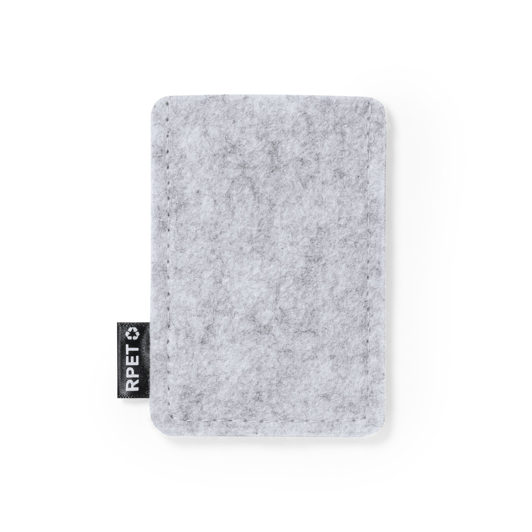 Tarjetero personalizado Habirok de fieltro RPET eco-tendencia