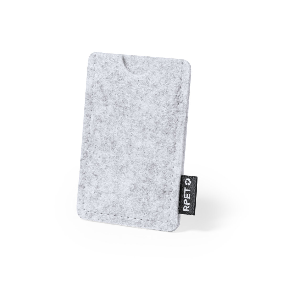 Tarjetero personalizado Habirok de fieltro RPET eco-tendencia - Tecnología - Regalo Promocional Personalizado - vista alternativa