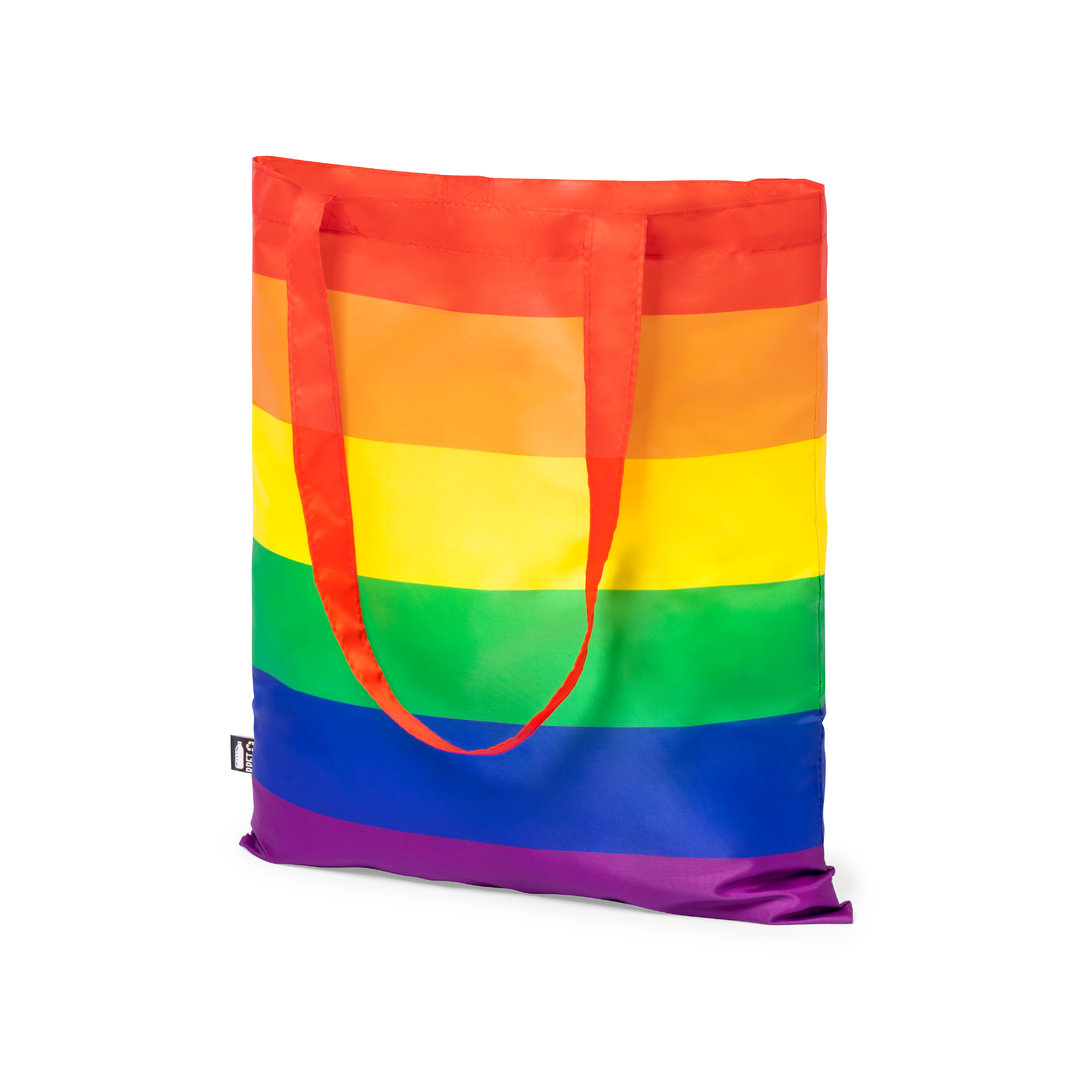 Bolsa personalizada Rubiros Rainbow de RPET multicolor