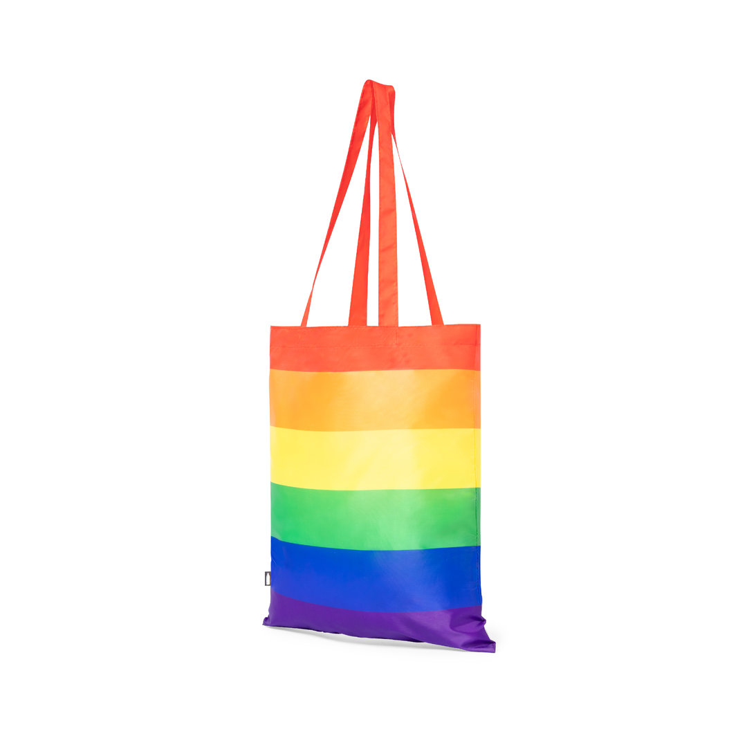 Bolsa personalizada Rubiros Rainbow de RPET multicolor - Tote Bags personalizadas - Regalo Promocional Personalizado - vista alternativa