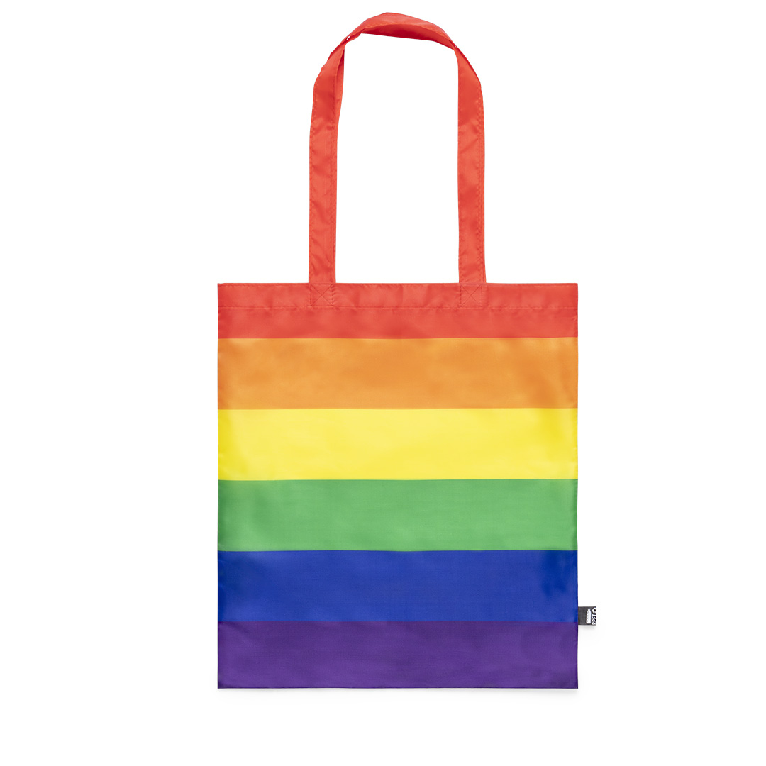 Bolsa personalizada Rubiros Rainbow de RPET multicolor - Tote Bags personalizadas - Regalo Promocional Personalizado