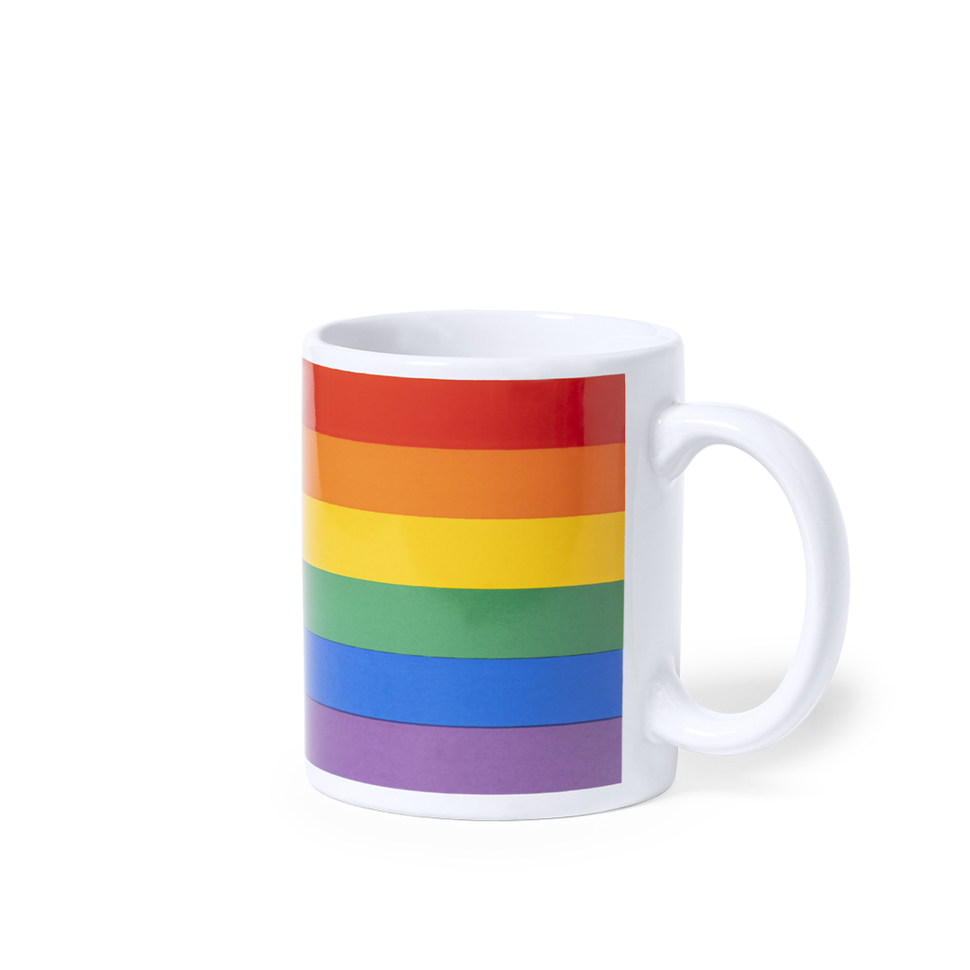 Taza de cerámica personalizada Mercurik Rainbow de 370ml - Tazas y vasos personalizados - Regalo Promocional Personalizado