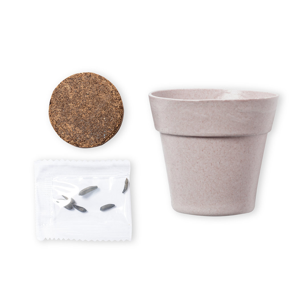 Maceta personalizada Tumil de girasol biodegradable - Jardín - Regalo Promocional Personalizado - vista alternativa