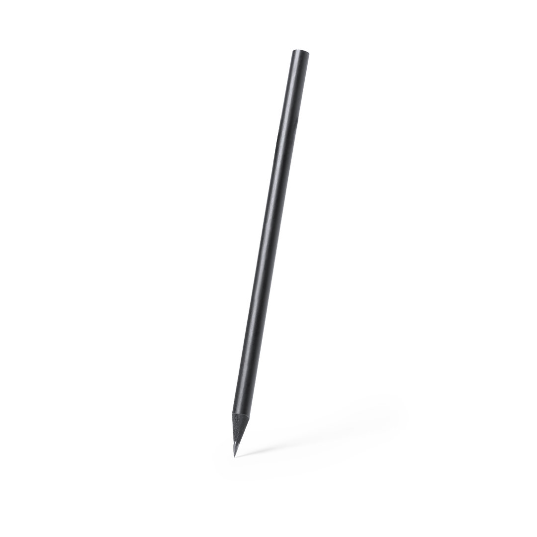 Lápiz personalizado Krako de madera natural negro mate