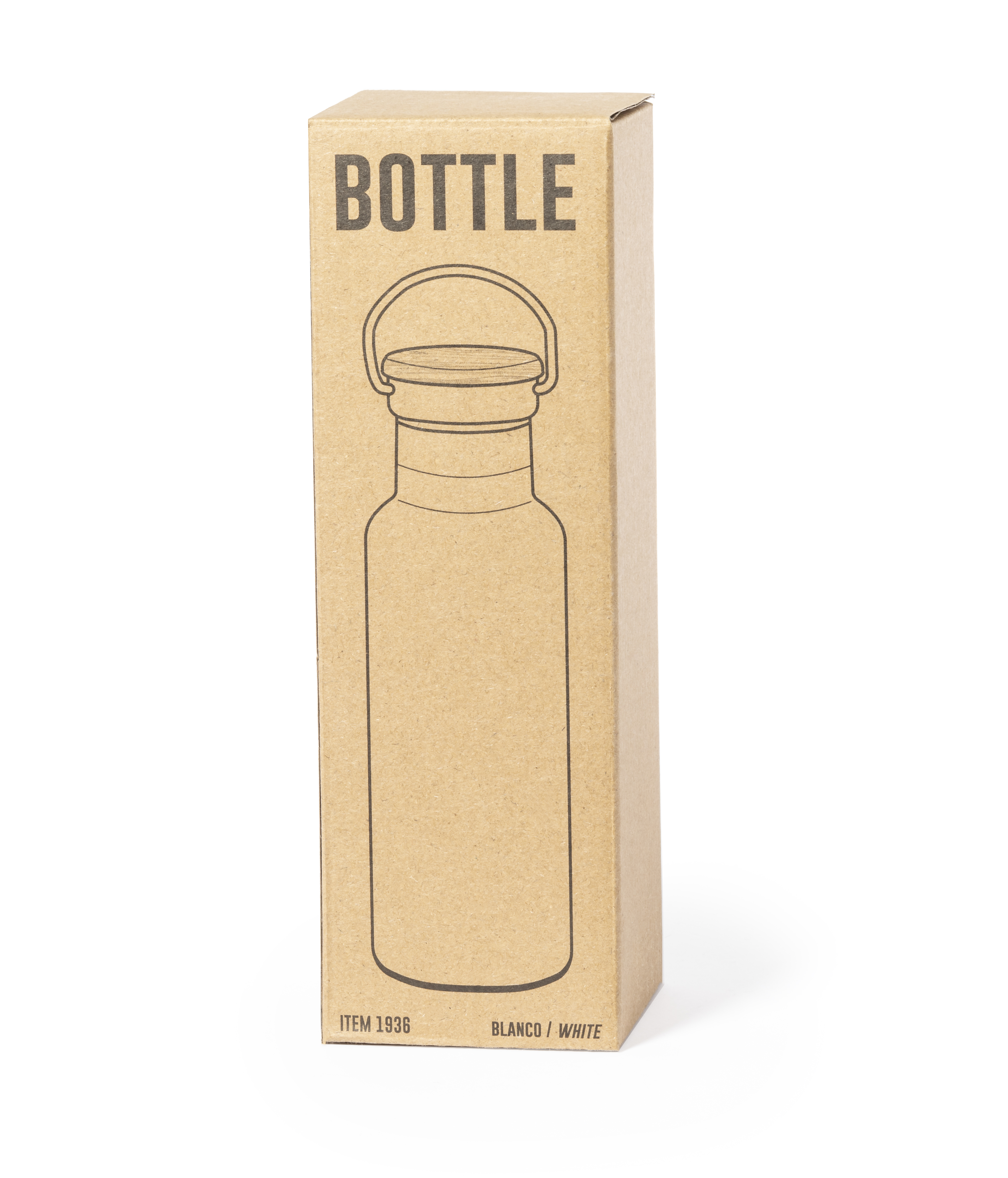 Bidón personalizado Térmico Naxel de 500ml en acero inoxidable con detalle de bambú - Termos personalizados - Regalo Promocional Personalizado - vista alternativa