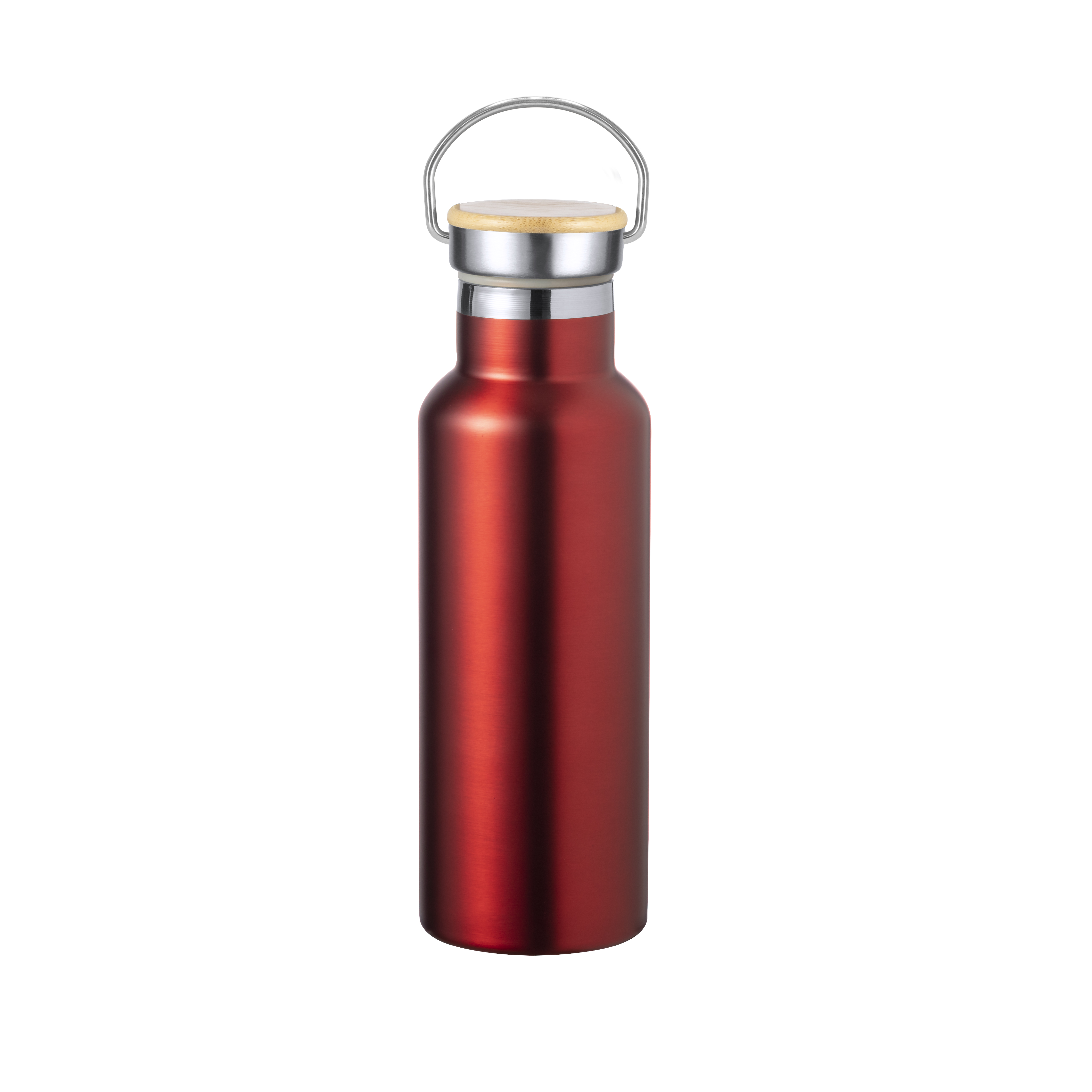 Bidón personalizado Térmico Naxel de 500ml en acero inoxidable con detalle de bambú - Termos personalizados - Regalo Promocional Personalizado - imagen 4