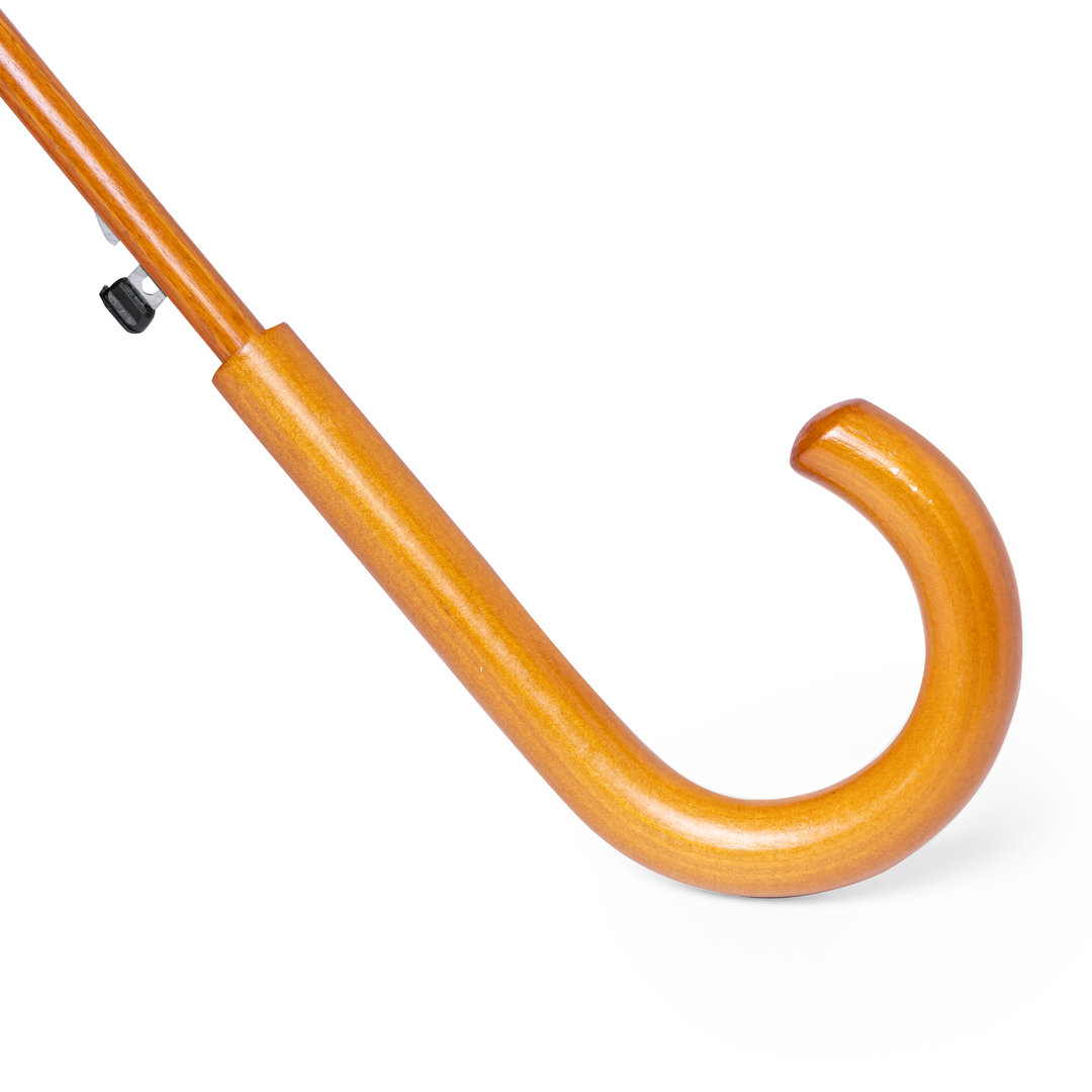 Paraguas personalizado Lagont de poliéster con mango madera curvado - Paraguas personalizados - Regalo Promocional Personalizado - vista alternativa