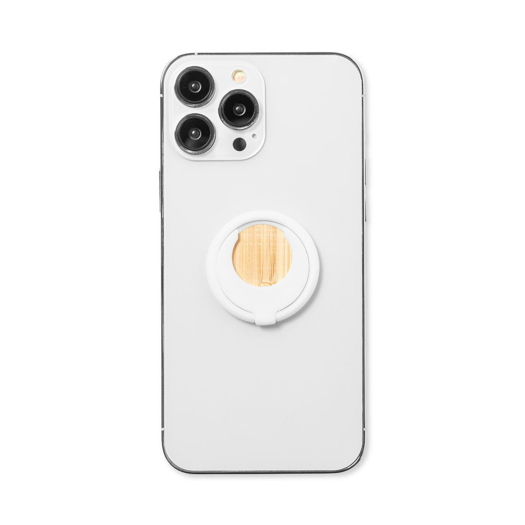 Soporte multifunción para smartphone personalizado Pashel de ABS y bambú - Tecnología - Regalo Promocional Personalizado - vista alternativa