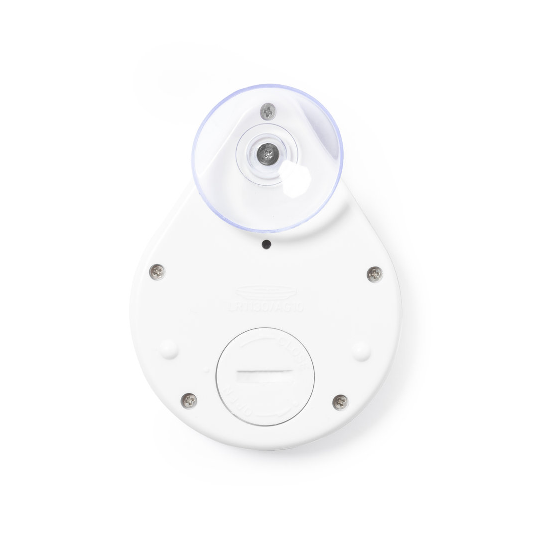 Temporizador digital personalizado Vorad con ventosa ABS blanco