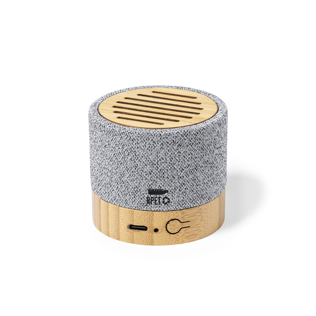 Altavoz Blarak bambú RPET con conexión Bluetooth 5.0 - Tecnología - Regalo Promocional Personalizado