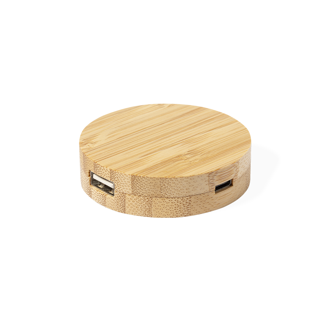 Puerto USB personalizado Lasiar básico de bambú - Tecnología - Regalo Promocional Personalizado