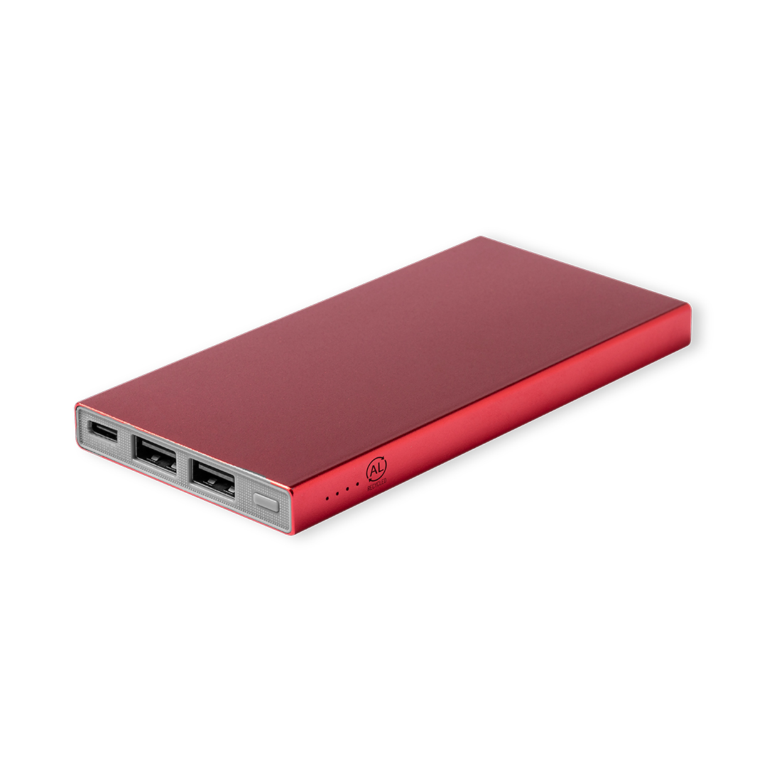 Power Bank personalizada Ginval de aluminio reciclado de 4000mAh - Tecnología - Regalo Promocional Personalizado