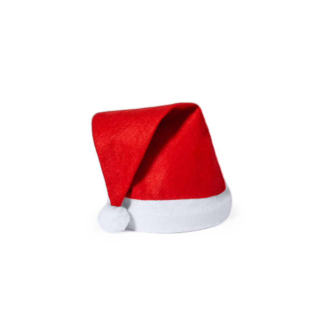 Gorro personalizado Papá Noel niño Flip con tira frontal y pompón blanco